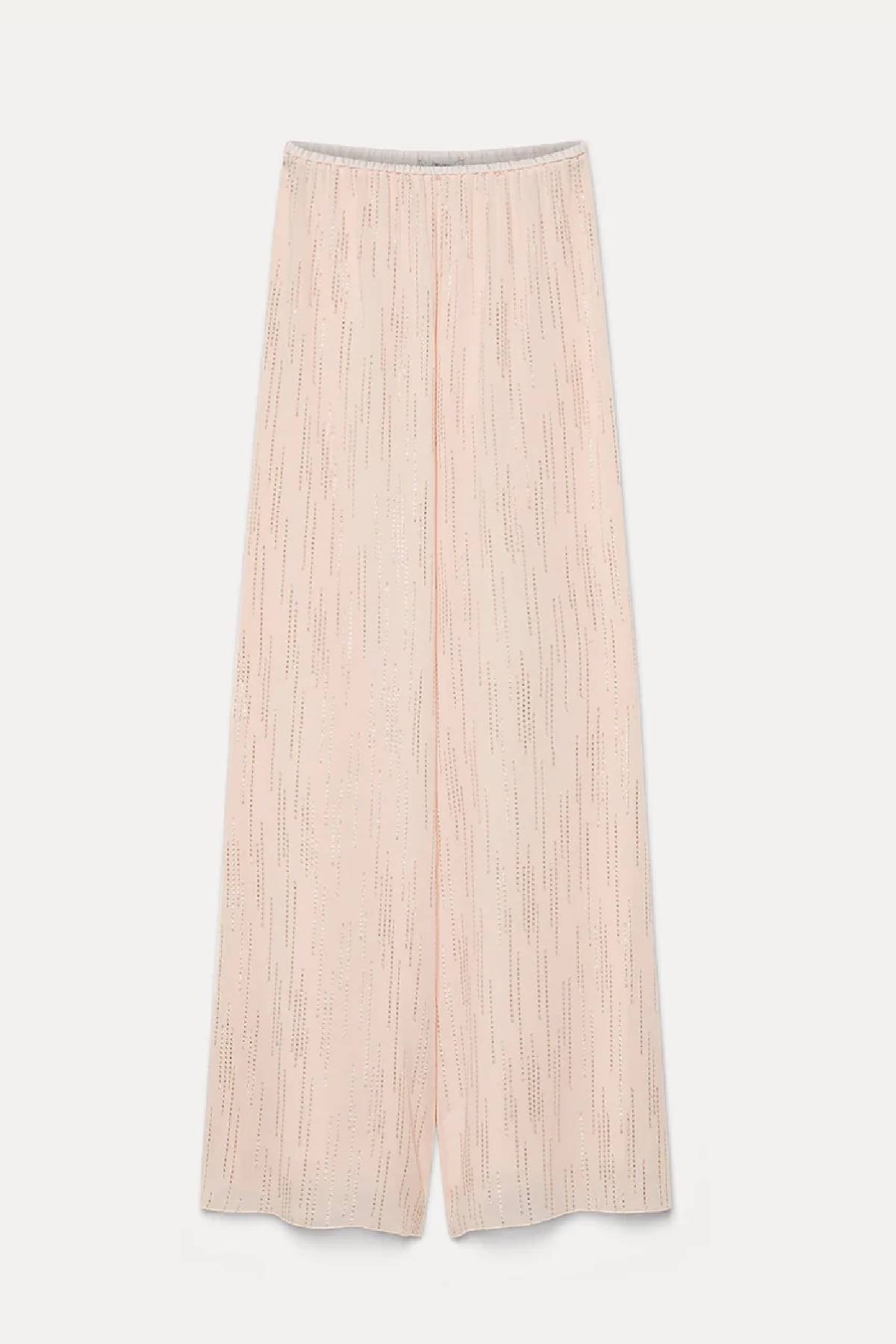Forte Forte “Les Fils D'argent” Jacquard Trousers - Nude