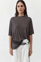 St. Agni Fine Jersey Relaxed Tee - Soot