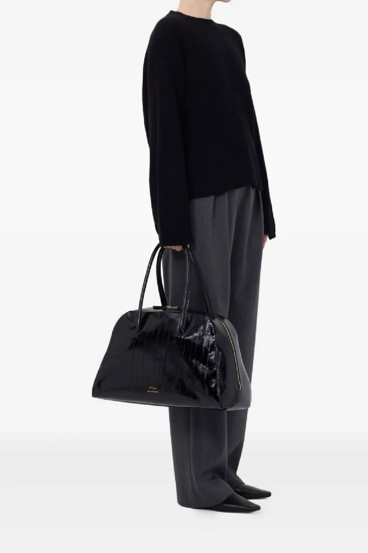 Loulou de Saison Axel LDS Ribbed Sweater - Black