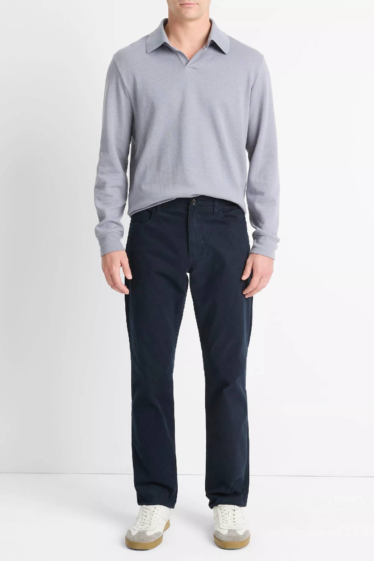 Vince Men's Dylan Slim 5-Pocket Stretch Cotton Pant - Coastal Blue