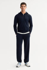 Soft Goat Men's Zip Hoodie - Navy