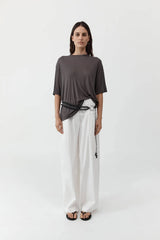 St. Agni Fine Jersey Relaxed Tee - Soot
