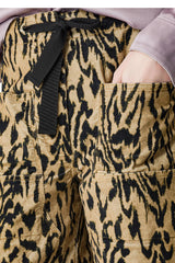 Forte Forte "Moiré" Print Velvet Cargo Pants - Honey
