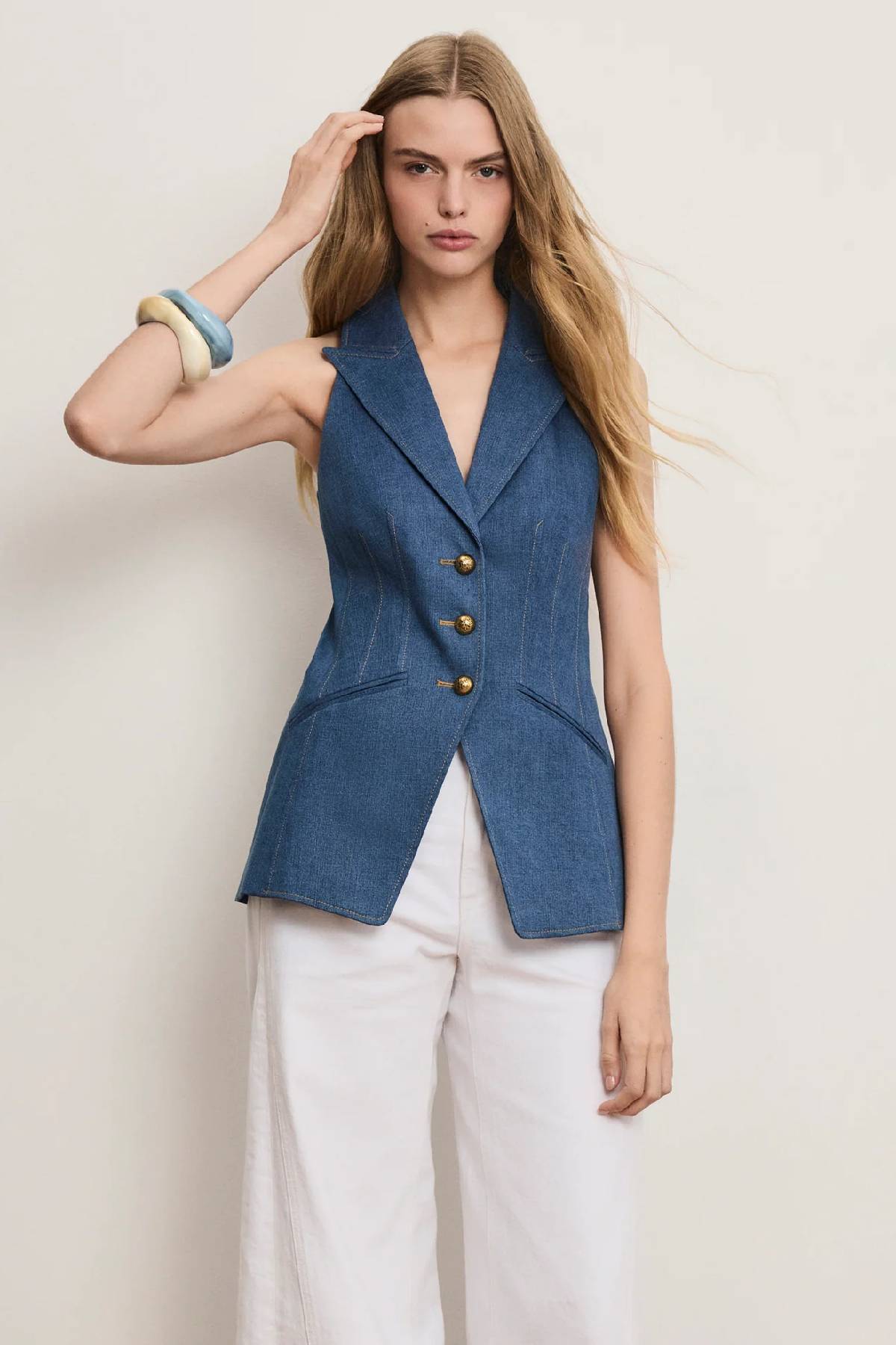 Veronica Beard Costa Vest - Cosmo