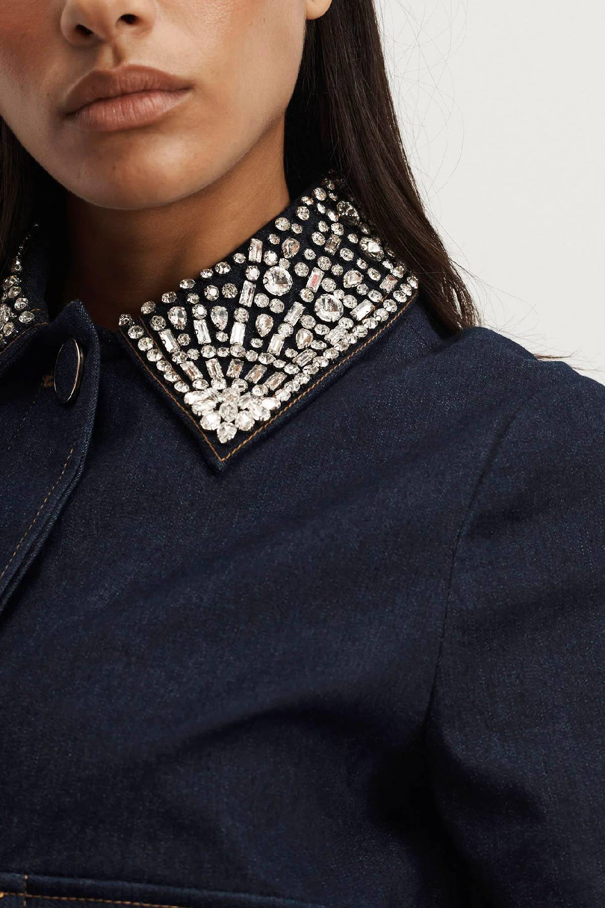 Veronica Beard Embellished Barrington Jacket - Midnight Wash