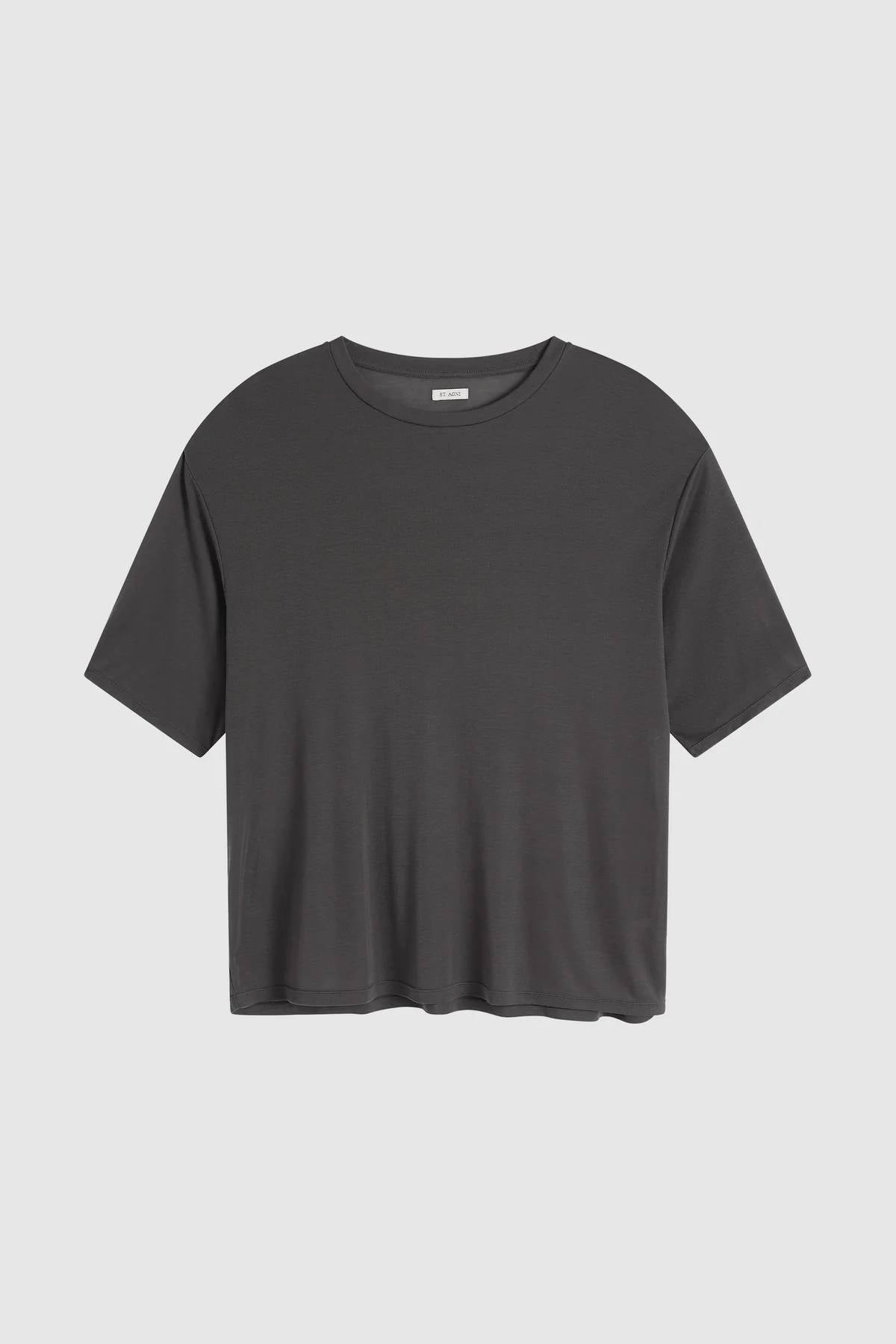 St. Agni Fine Jersey Relaxed Tee - Soot