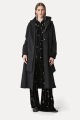 Forte Forte "Petites Etoiles" Embroidery Velvet Flare Pants - Noir