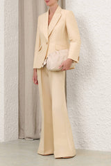 Zimmermann Luna Single Breasted Blazer - Cream
