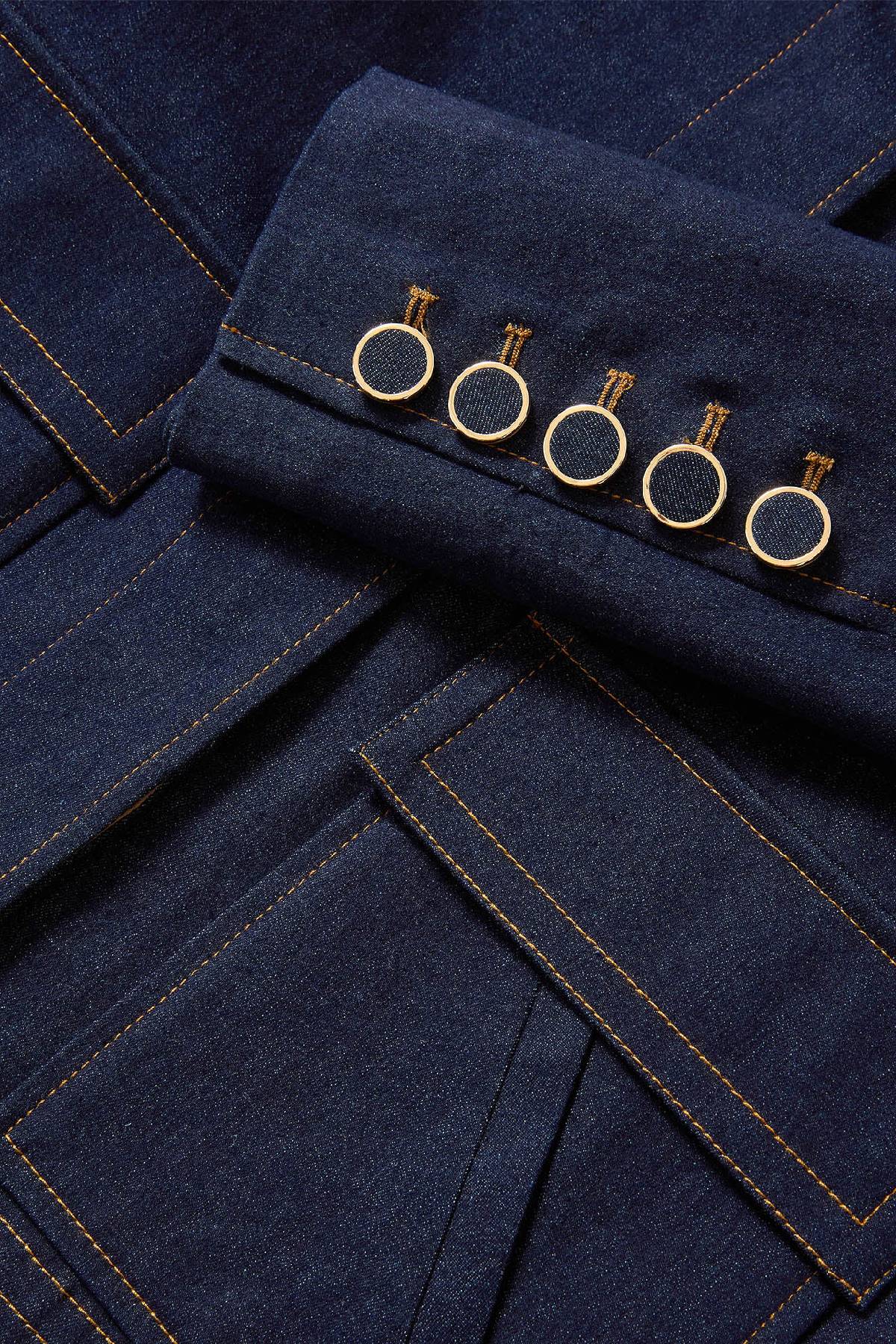 Veronica Beard Embellished Barrington Jacket - Midnight Wash