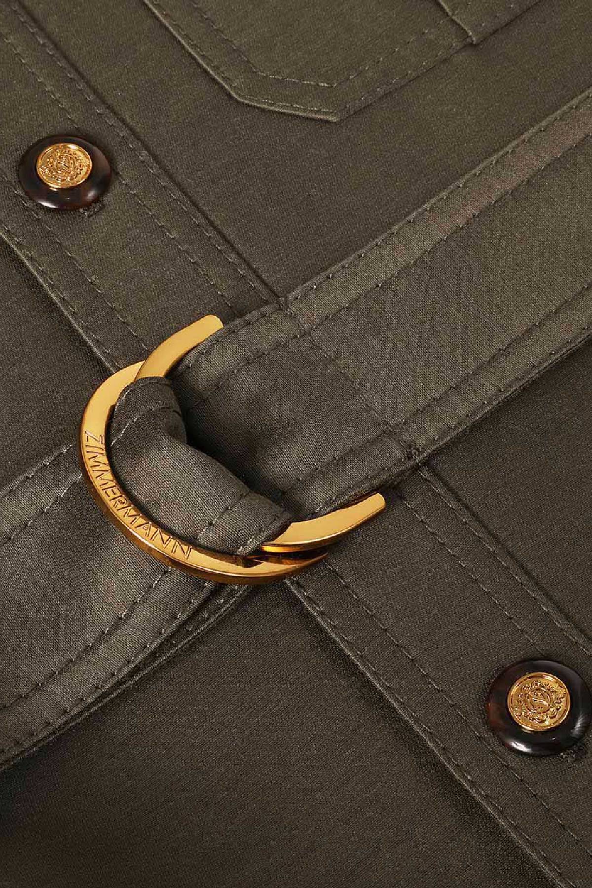 Zimmermann Rebellion Utility Jacket - Dark Olive