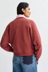 Essentiel Antwerp Jaga Do It Again Sweatshirt - Brown/ Off-White