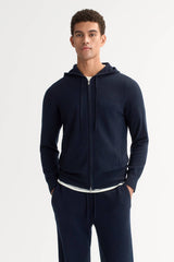 Soft Goat Men's Zip Hoodie - Navy
