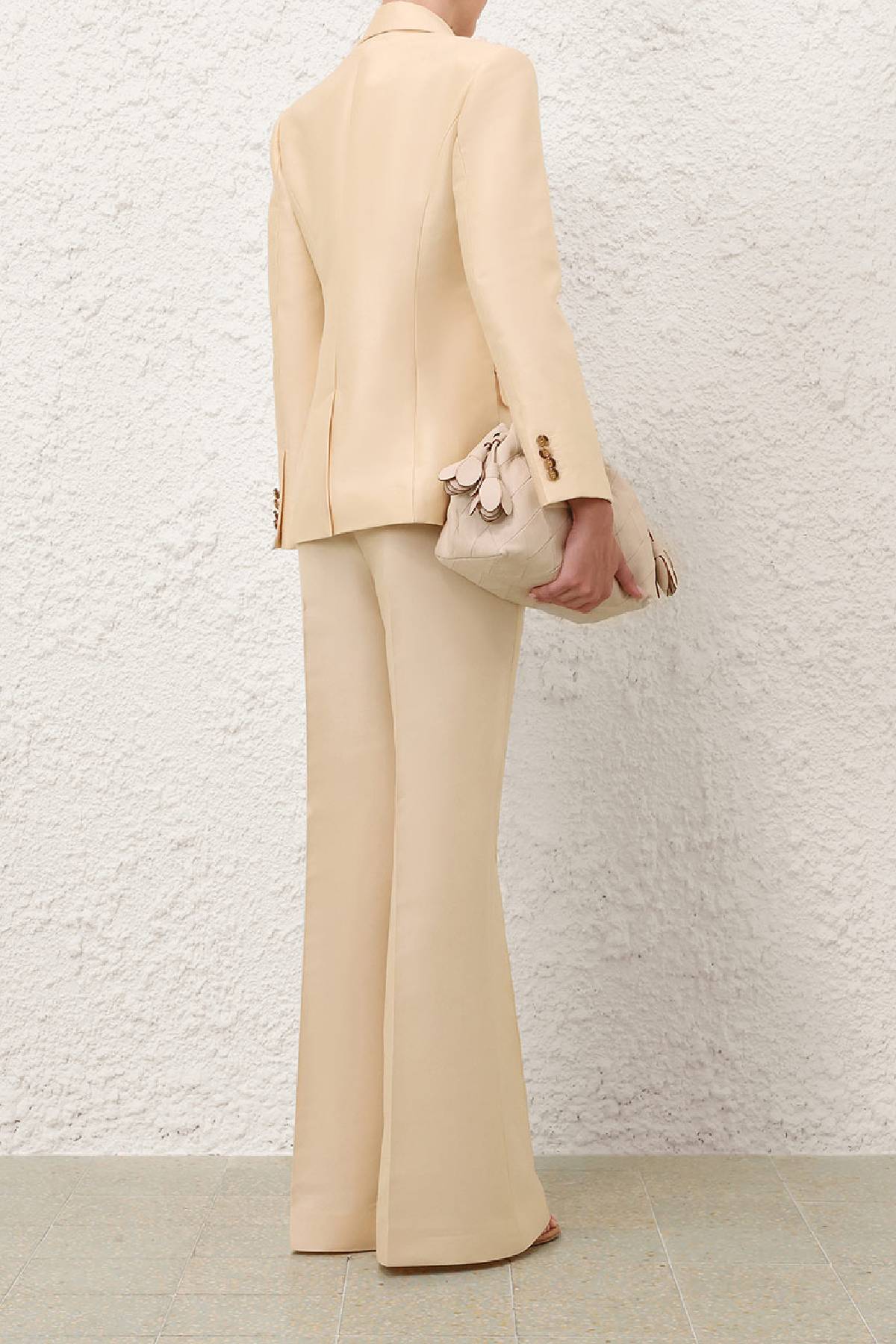 Zimmermann Luna Single Breasted Blazer - Cream