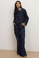 Veronica Beard Embellished Barrington Jacket - Midnight Wash