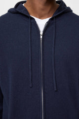 Soft Goat Men's Zip Hoodie - Navy