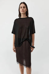 St. Agni Fine Jersey Relaxed Tee - Black