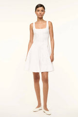 Staud Wells Mini Dress - White