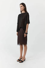 St. Agni Fine Jersey Relaxed Tee - Black