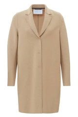 Harris Wharf Cocoon Coat Light Pressed Wool - Dove