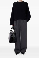 Loulou de Saison Axel LDS Ribbed Sweater - Black