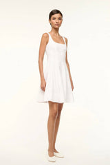 Staud Wells Mini Dress - White