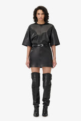 Iro Kenora Leather Dress - Black