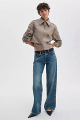 Rag & Bone Saige Relaxed Straight Jeans - Echo