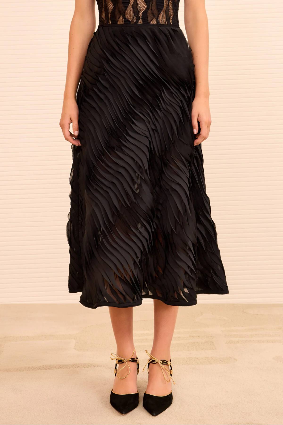 Ulla Johnson Amiko Midi Skirt - Noir