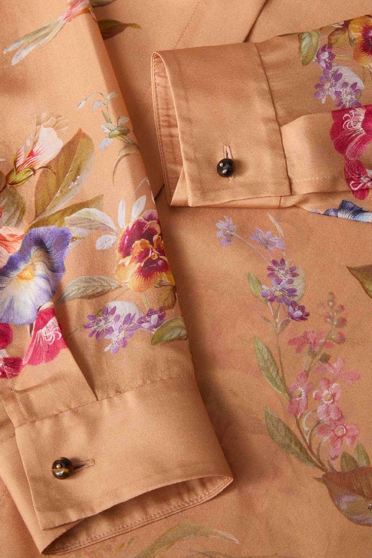 Zimmermann Patience Relaxed Shirt - Tan Floral