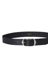 Nili Lotan Nili Belt - Black W/Antique Silver Buckle