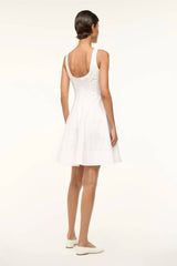 Staud Wells Mini Dress - White