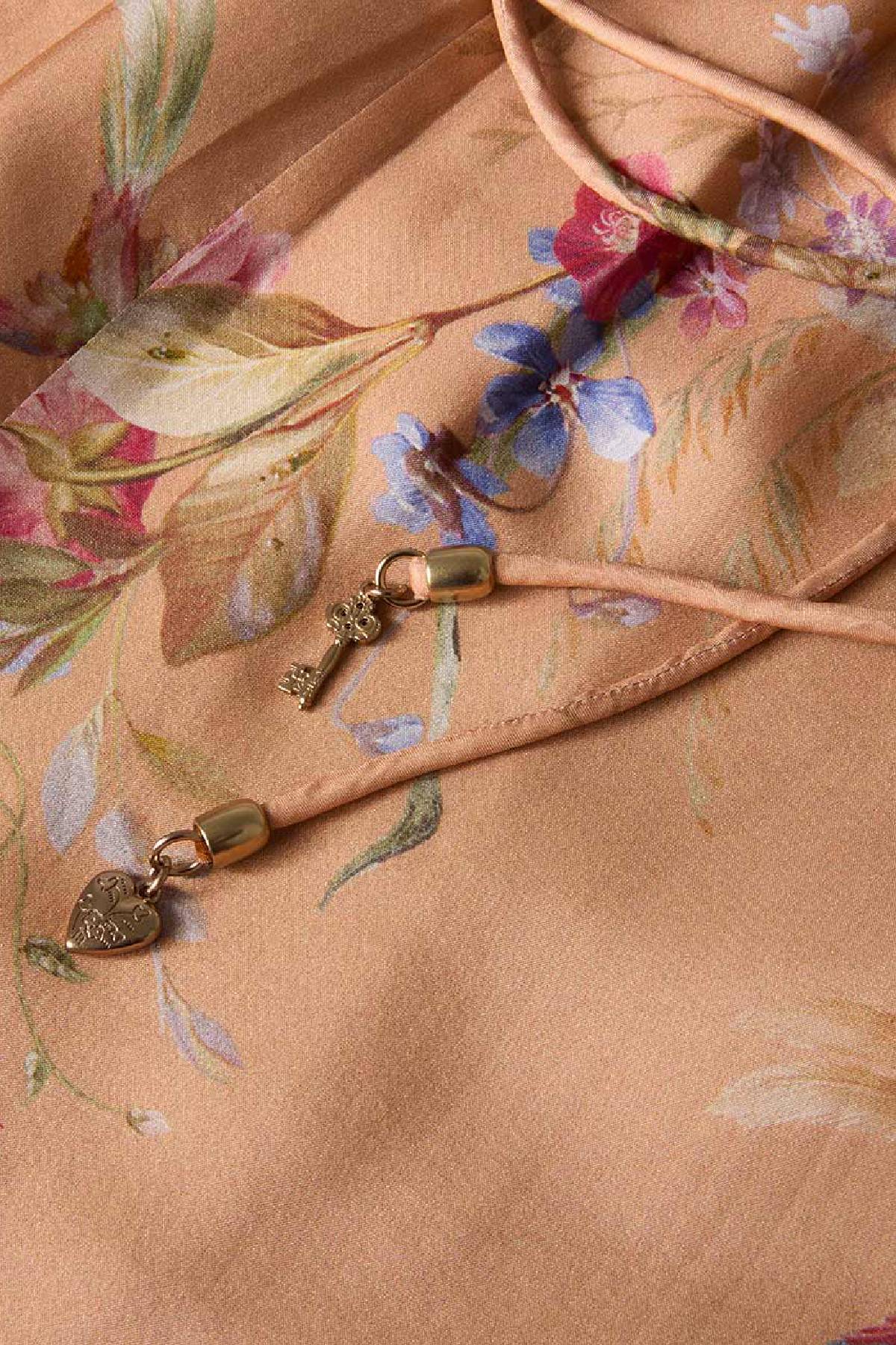 Zimmermann Patience Relaxed Pant - Tan Floral