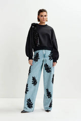 Essentiel Antwerp Ijoux Embroidered Sweatshirt - Black