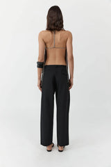 St. Agni Fine Band Balloon Pants - Black
