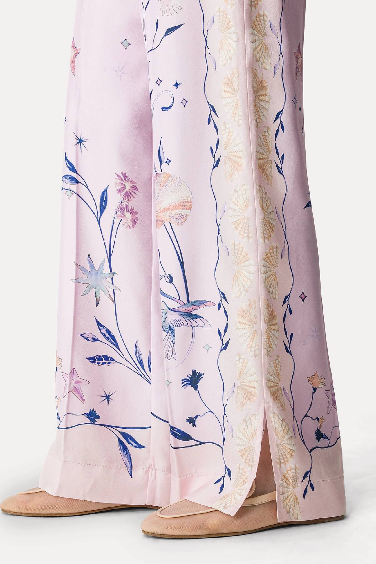 Forte Forte “Deliverance” Print Twill Stretch Trousers - Sweet