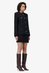 Iro Tineli Buttoned Jacket - Shiny Black