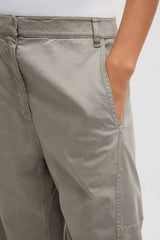 Tibi Reactive Garment Dyed Stretch Twill Sid Pant Regular - Pewter