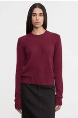 Enza Costa Cashmere Easy Long Sleeve Crew - Barolo