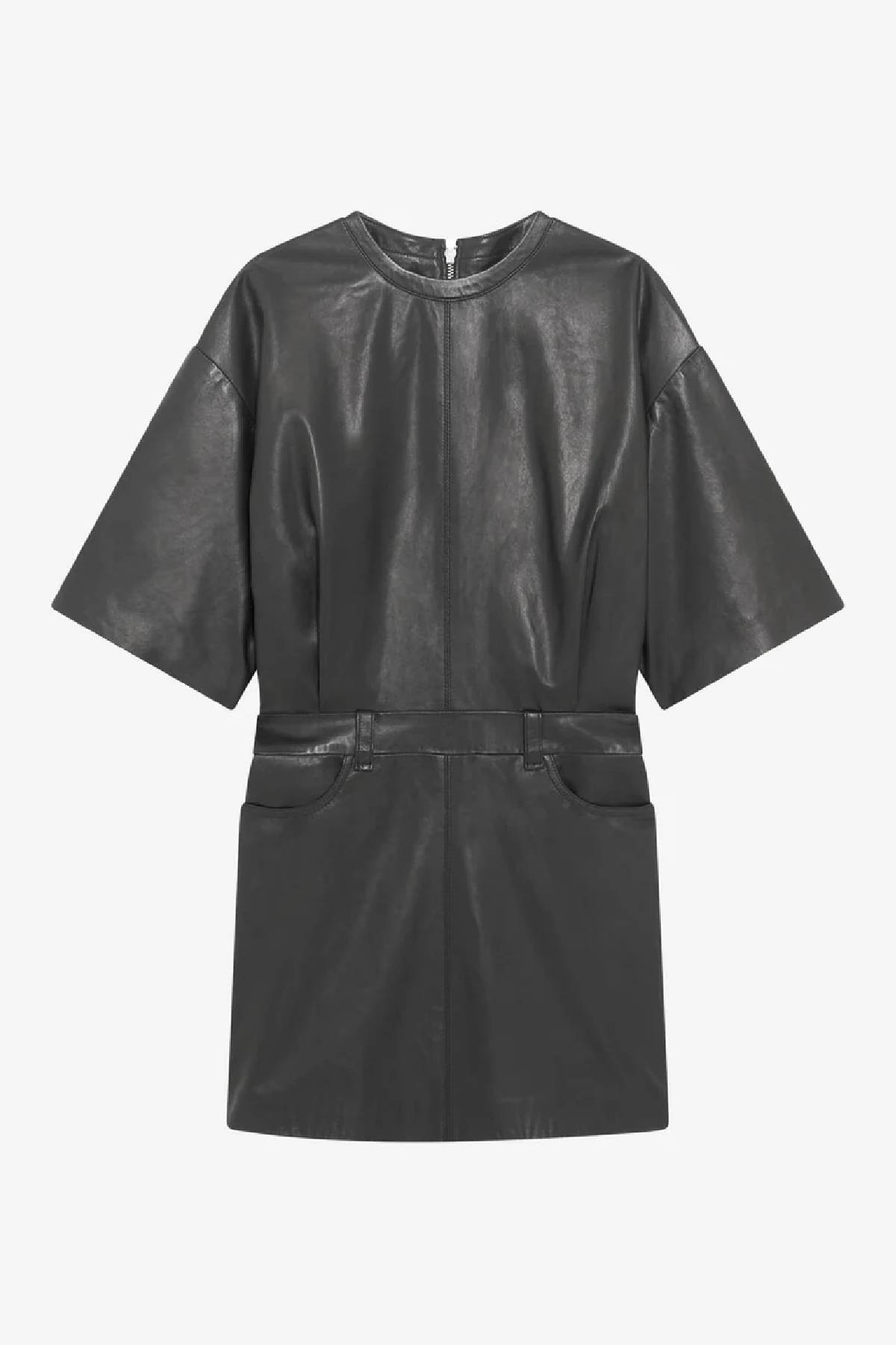 Iro Kenora Leather Dress - Black