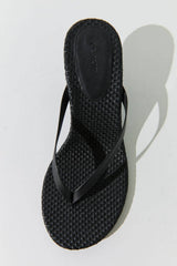 St. Agni Woven Thong Heel - Black