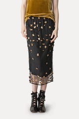 Forte Forte "Petites Etoiles" Embroidery Chic Tulle Skirt - Noir