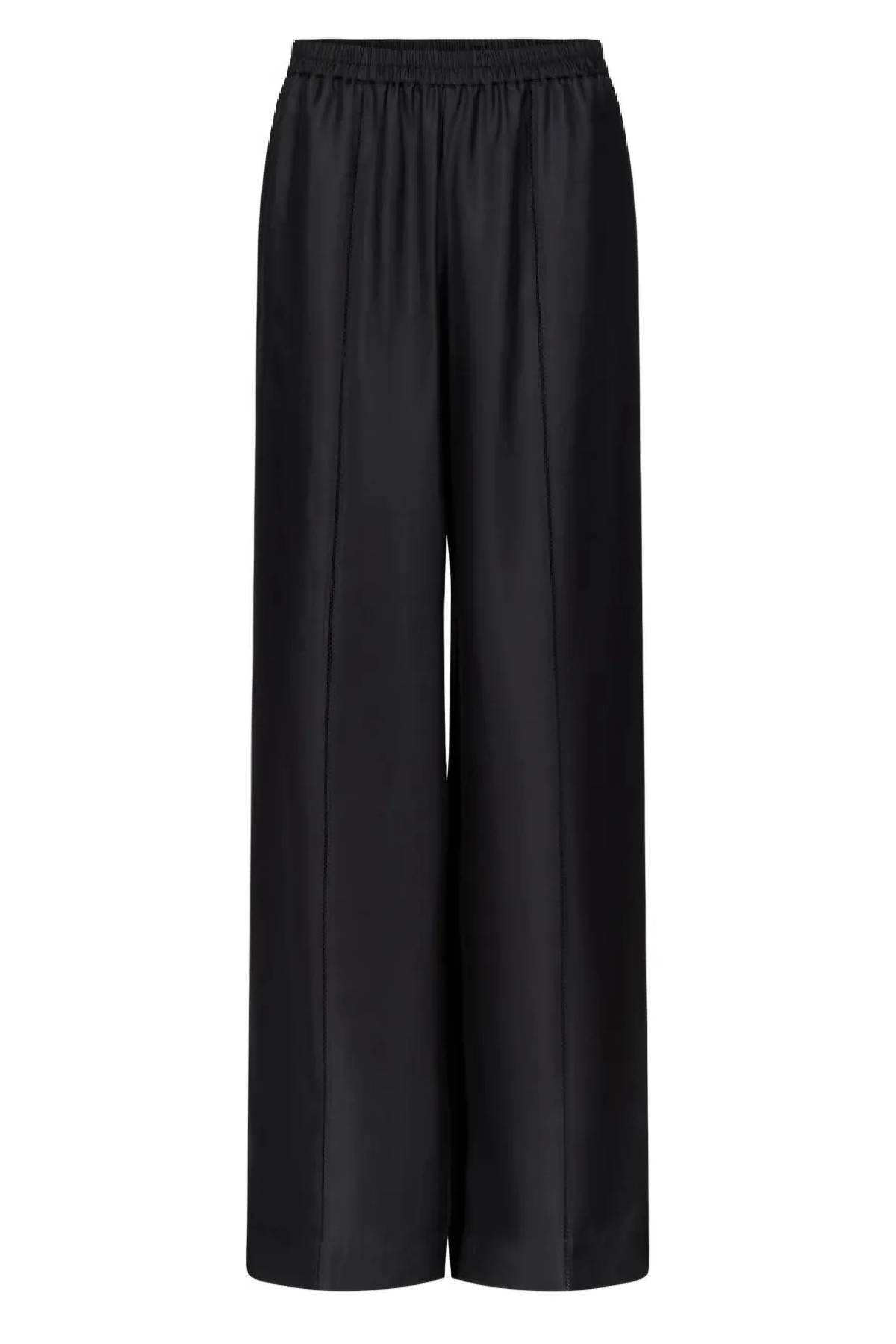 Loulou de Saison Lars Lace Detailed Pants - Black