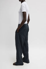 Tibi Nylon Zipper Trouser - Black