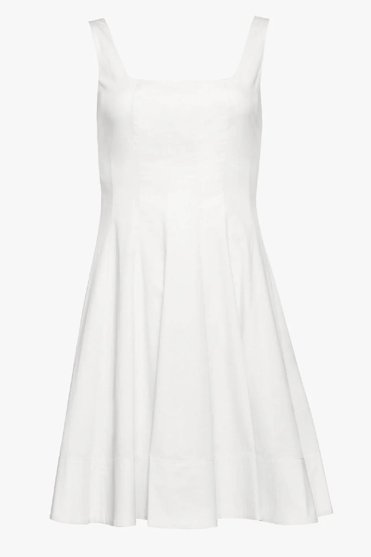 Staud Wells Mini Dress - White