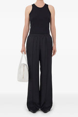 Loulou de Saison Lars Lace Detailed Pants - Black
