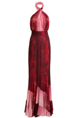 Silvia Tcherassi Raisa Dress - Degraded Red