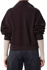 Citizens of Humanity Mirelle Funnel-Neck Sweatshirt - Chocolate