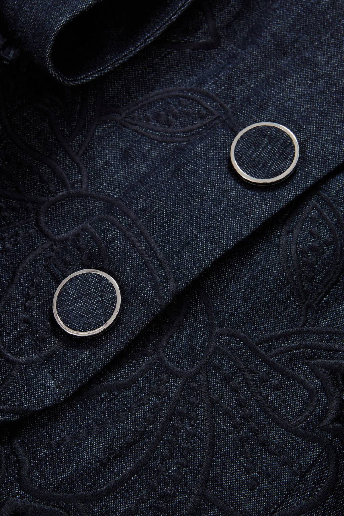 Veronica Beard Mirielle Top - Indigo Rinse