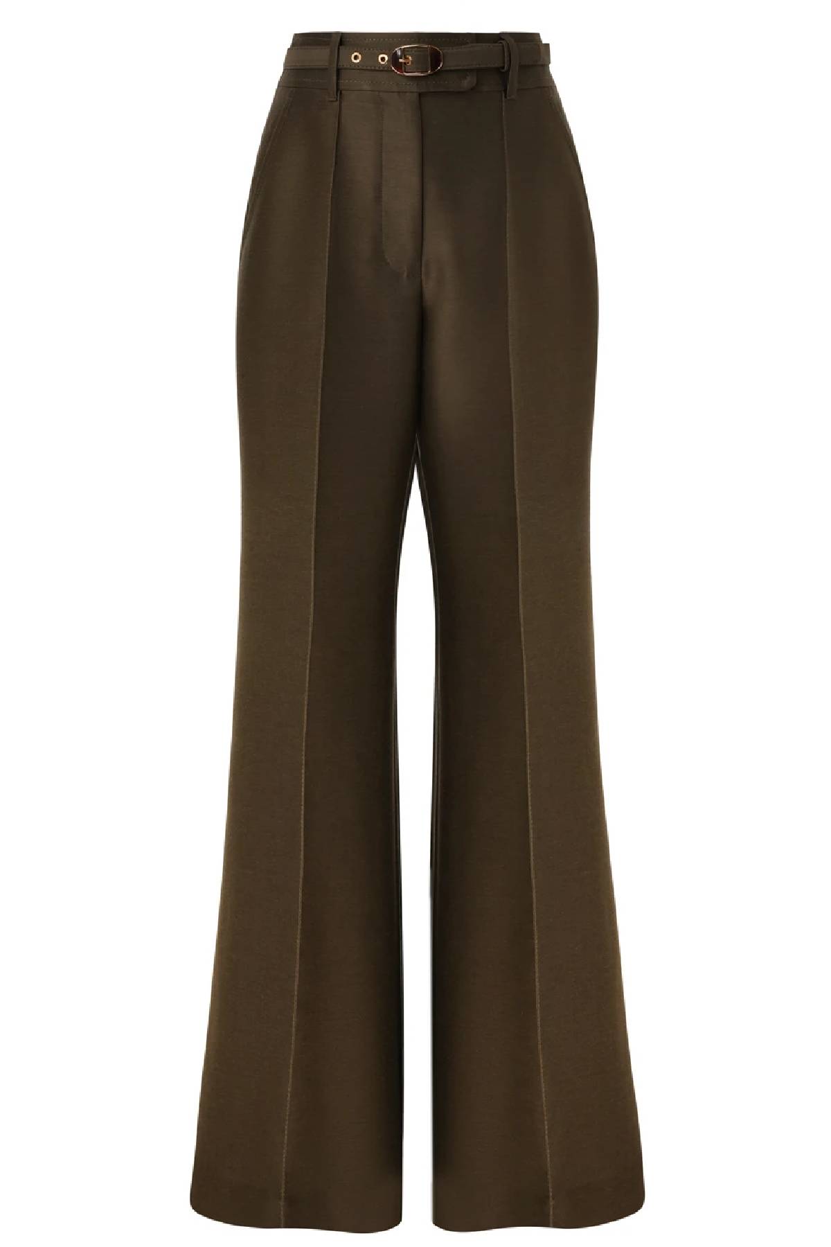 Zimmermann Rebellion Structured Flare Pant - Dark Olive