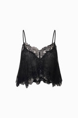 LoveShackFancy Elysia Top - Black
